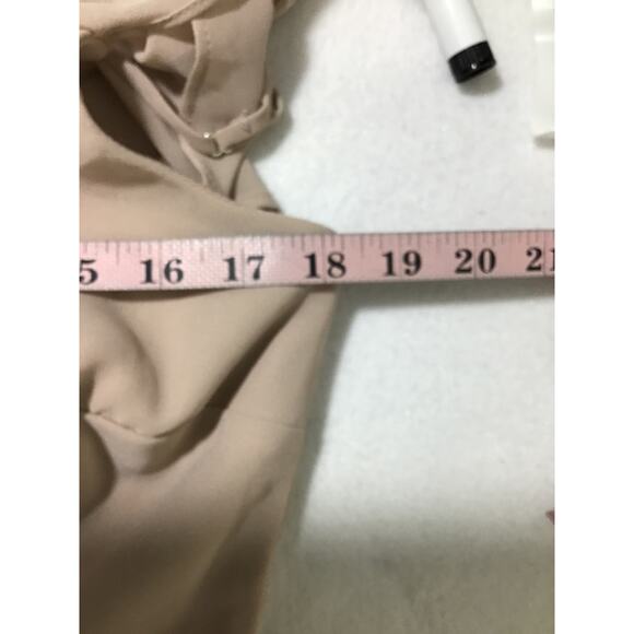 BIRDY GREY SZ L Taupe Jane flutter sleeveless bridesmaid maxi dress NWT B101 - Picture 6 of 9